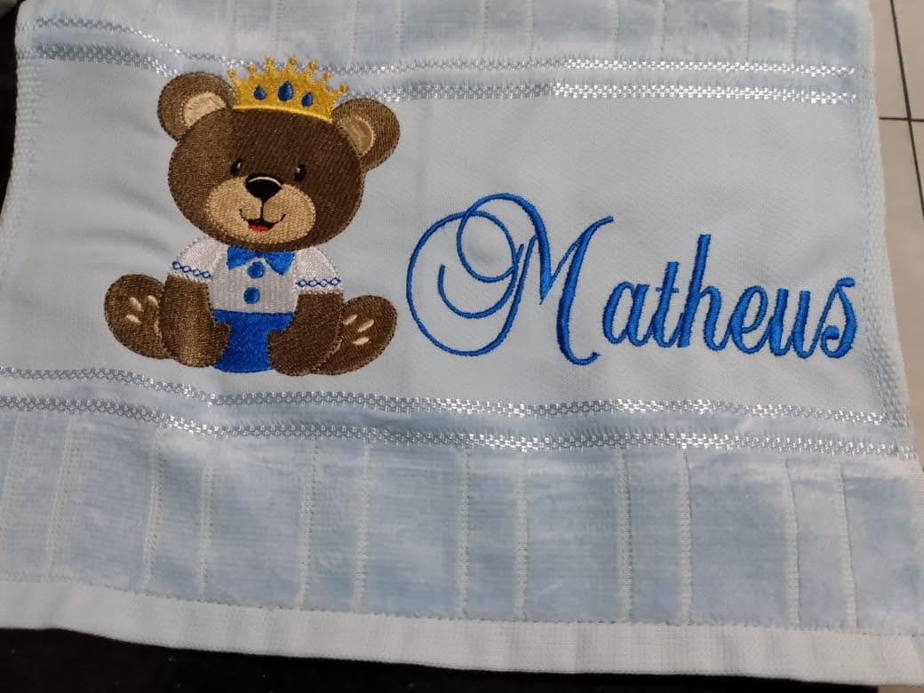 Toalha bordada — Matheus